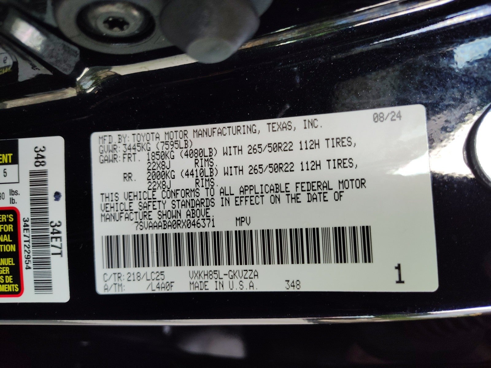2024 Toyota Sequoia Capstone 4WD