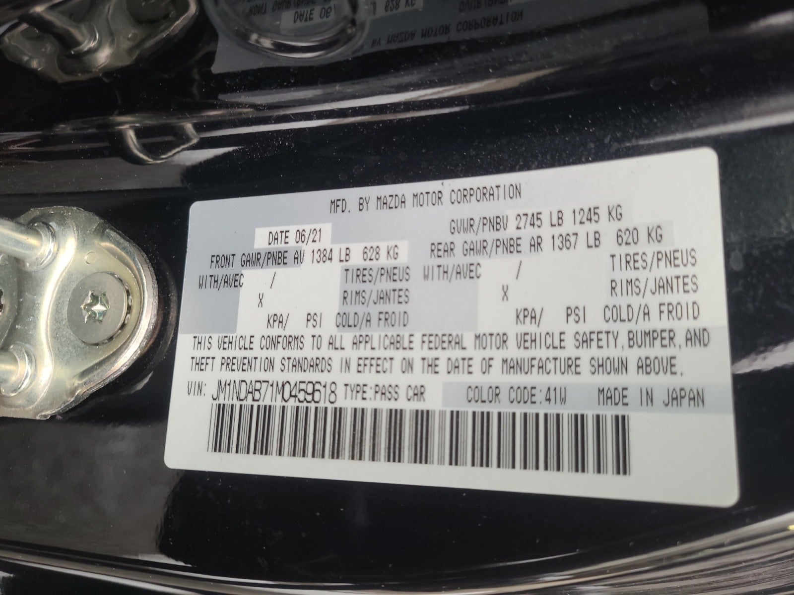 2021 Mazda Mazda MX-5 Miata Sport