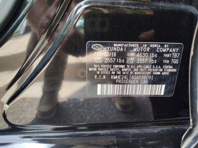 2016 Hyundai Sonata Hybrid SE