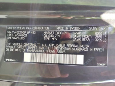 2023 Volvo XC90 B6 Plus AWD | Bucket seats, 21 wheels