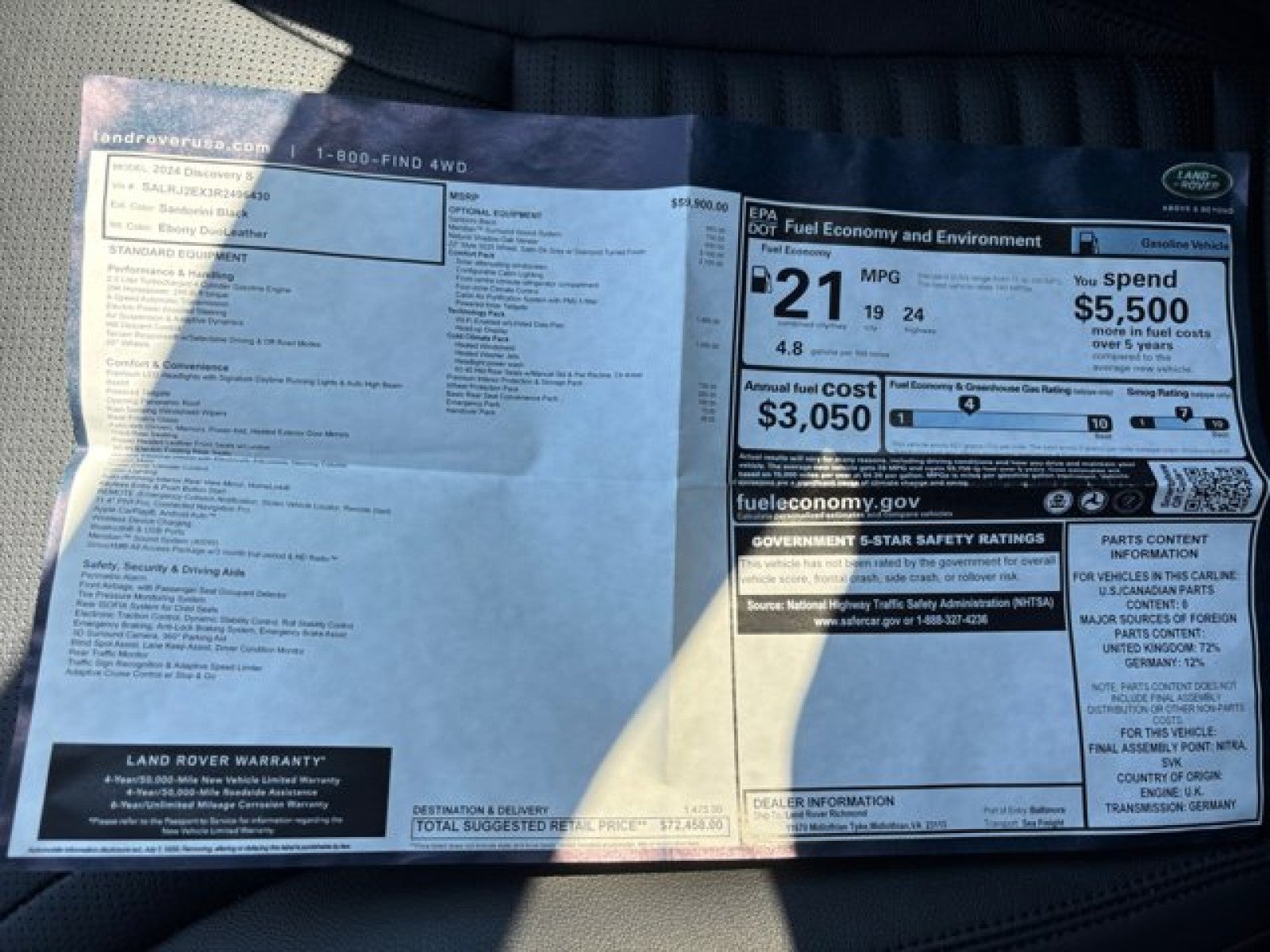 2024 Land Rover Discovery S