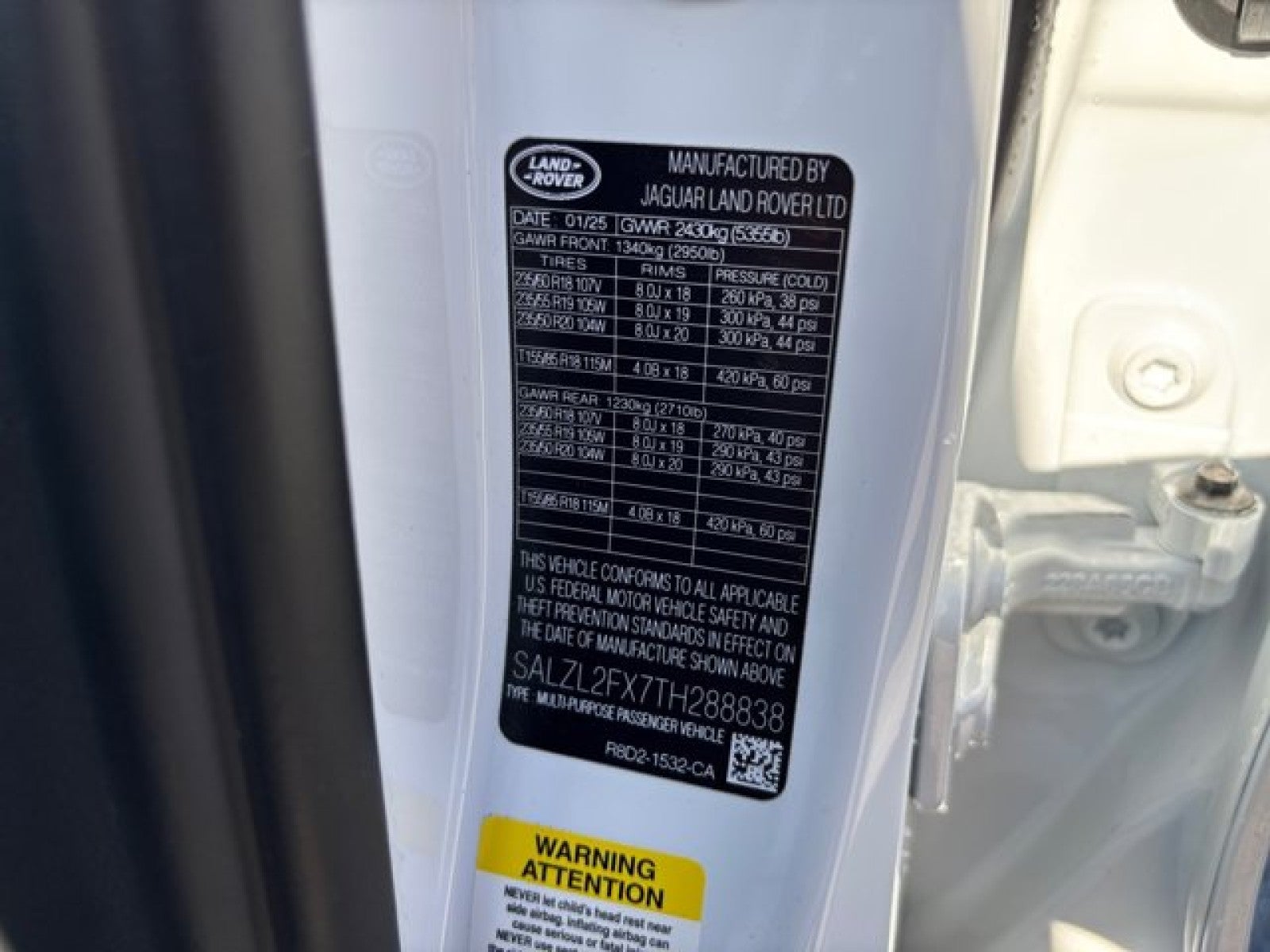 2026 Land Rover Range Rover Evoque Dynamic SE