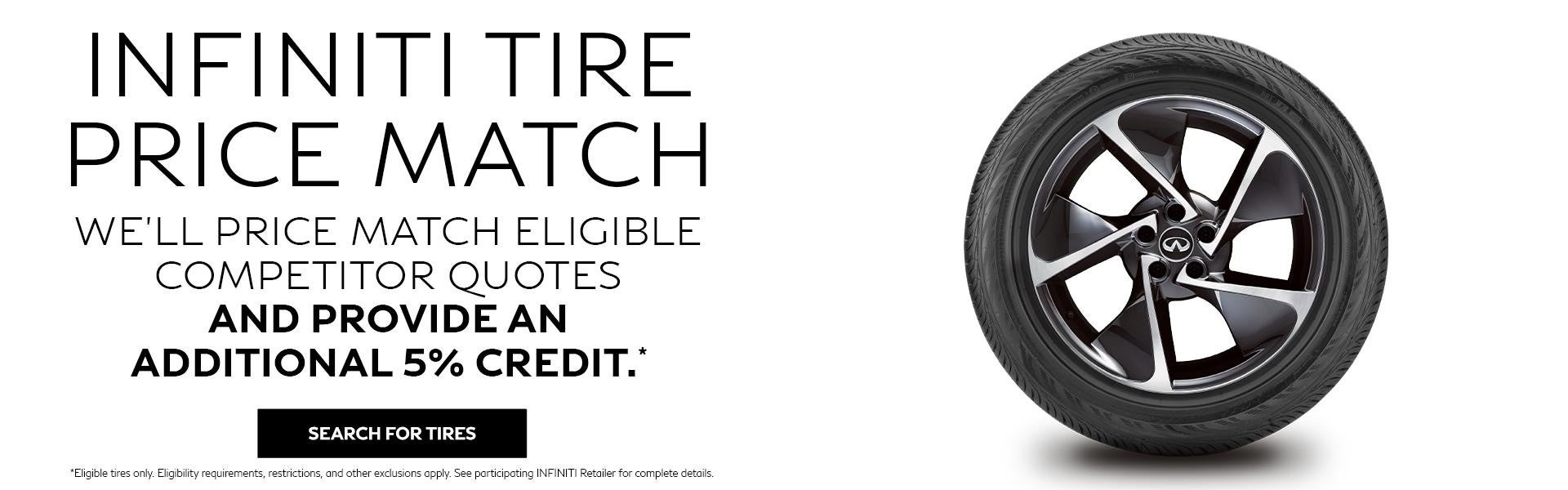 Infiniti Tire Price Match