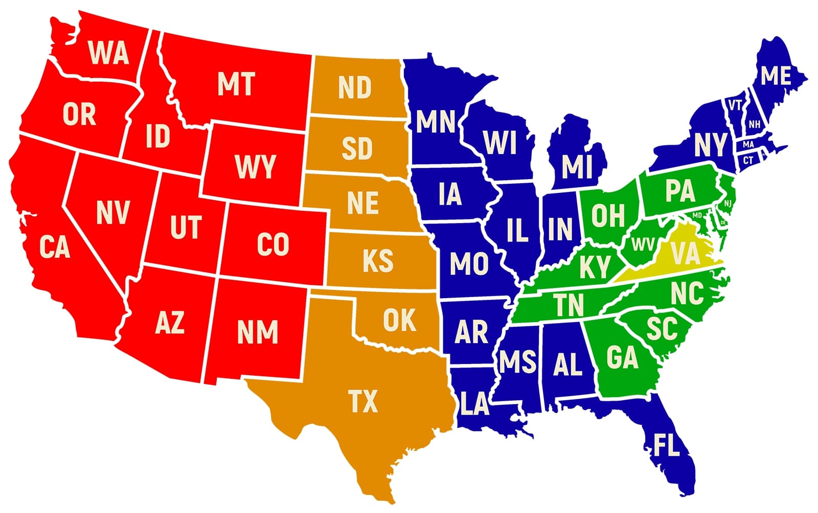 Nationwide Delivery Map